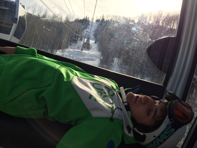 Inside Vail Gondola One