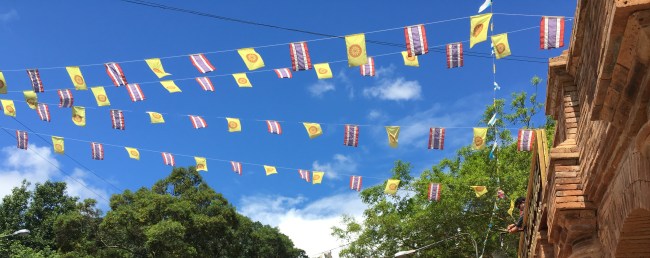 Doi Suthep Thailand Prayer Flags car port