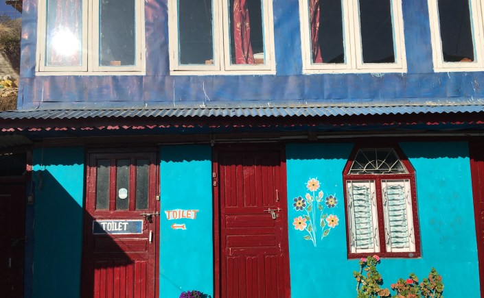 Colorful houses nepal