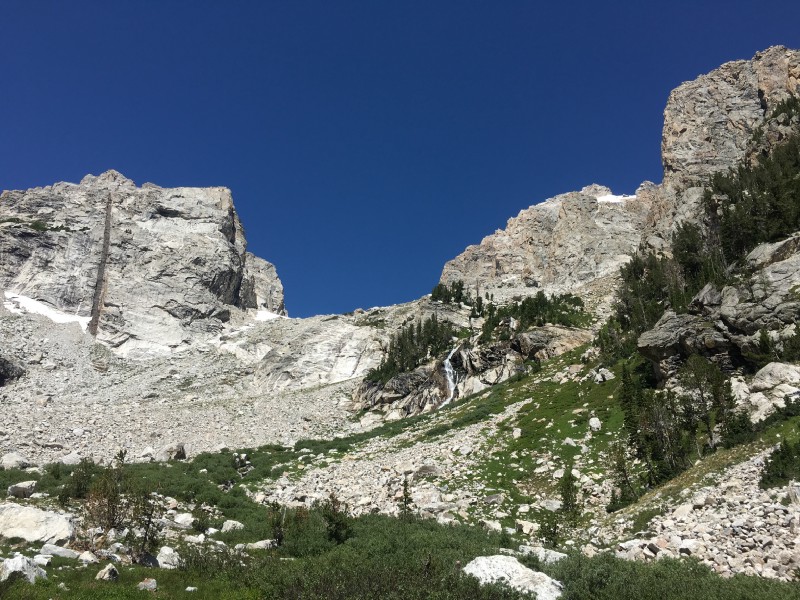 Middle Teteon and Garnett Canyon in August 2019
