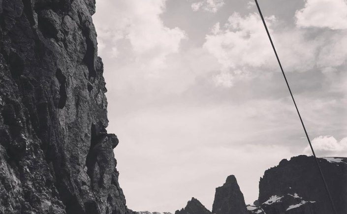 Rappel off of Wham, RMNP